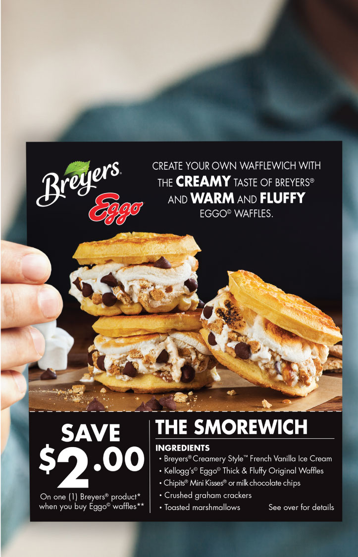 Breyers Ice Cream Recipe Card and Coupon